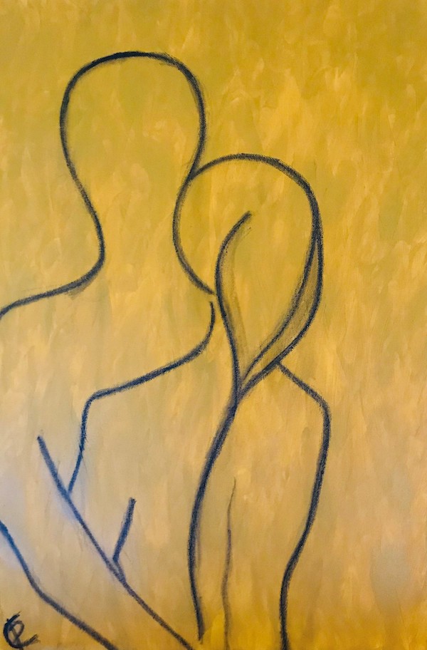 Lovers 2 painting